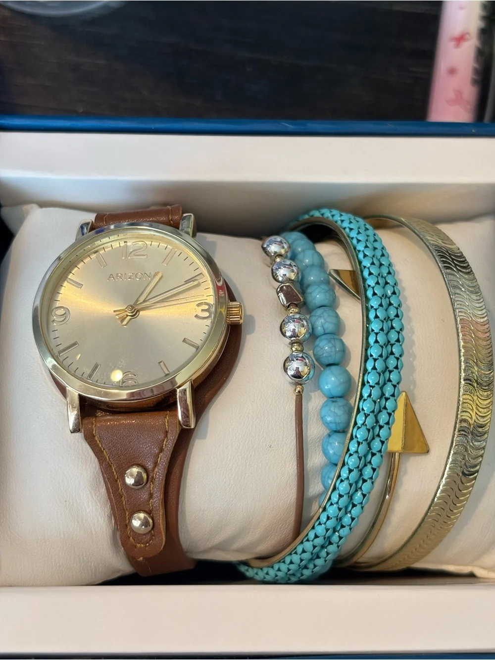 New In Box Arizona Watch Bracelet Set AS IS